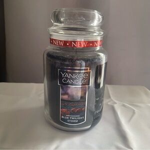 Yankee Candle Large Jar Candle 110-150 hrs 22 oz BLUE TWILIGHT STORM New